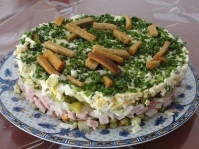 Салат «Дрова на траве»