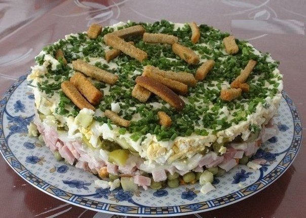 Салат «Дрова на траве»