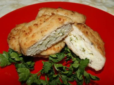 Зразы с яйцом и зеленью