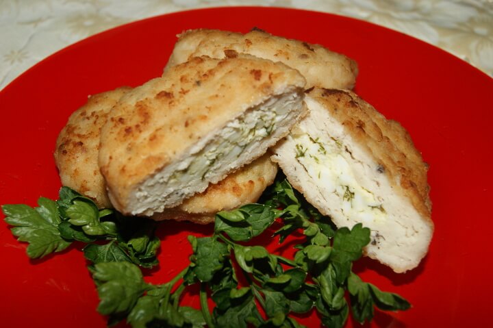 Зразы с яйцом и зеленью